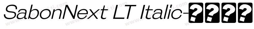 SabonNext LT Italic字体转换